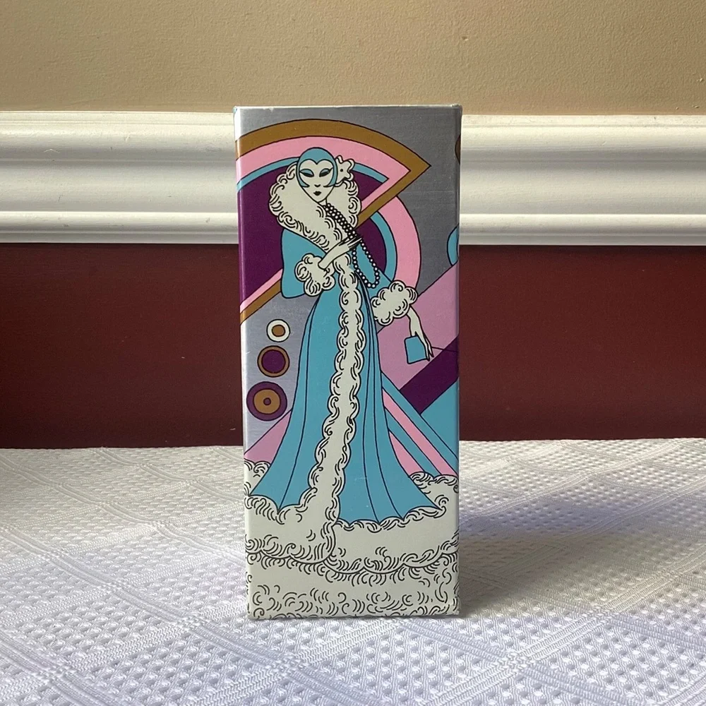 NIB Vintage AVON ~ Fashion Figurine Roaring Twenties - Somewhere Cologne Full